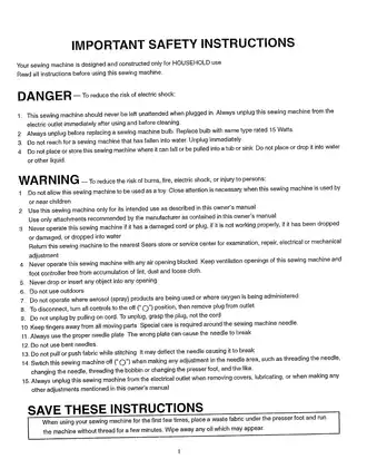 Sears Sewing Machine Owner's Manual - Model 395 12618 Preview image 2