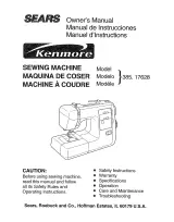 Kenmore 385.17628 Sewing Machine Owner's Manual (P/N IL 60179) – preview page 1