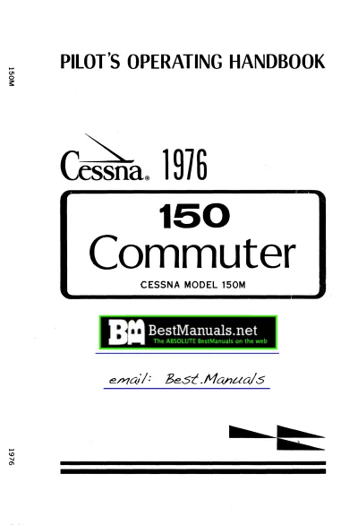 Cessna 150M Standard, Commuter & Commuter II 1976 Airplane Pilot's Operating Handbook (P/N D1055-13-RPC-750-9/83)