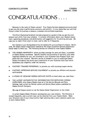 Cessna 150M Pilot's Operating Handbook - Comprehensive Guide Preview image 4