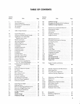 Teledyne Continental Aircraft Engine Overhaul Manual (C75, C85, C90 & O-200) Preview image 3