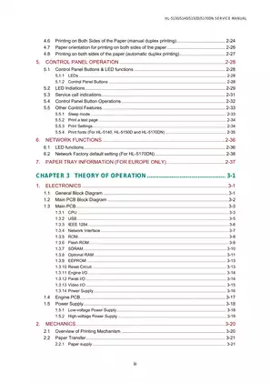 Brother HL-5130, HL-5140, HL-5150D laser printer service manual Preview image 5