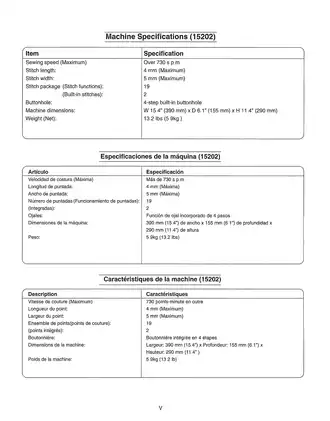 Kenmore Sewing Machine Owner's Manual - Model 385.15202/15208 Preview image 4