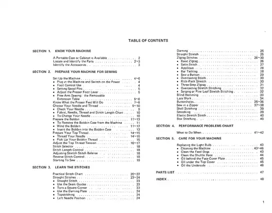 Kenmore Sewing Machine Owner's Manual (Model 385) Preview image 3