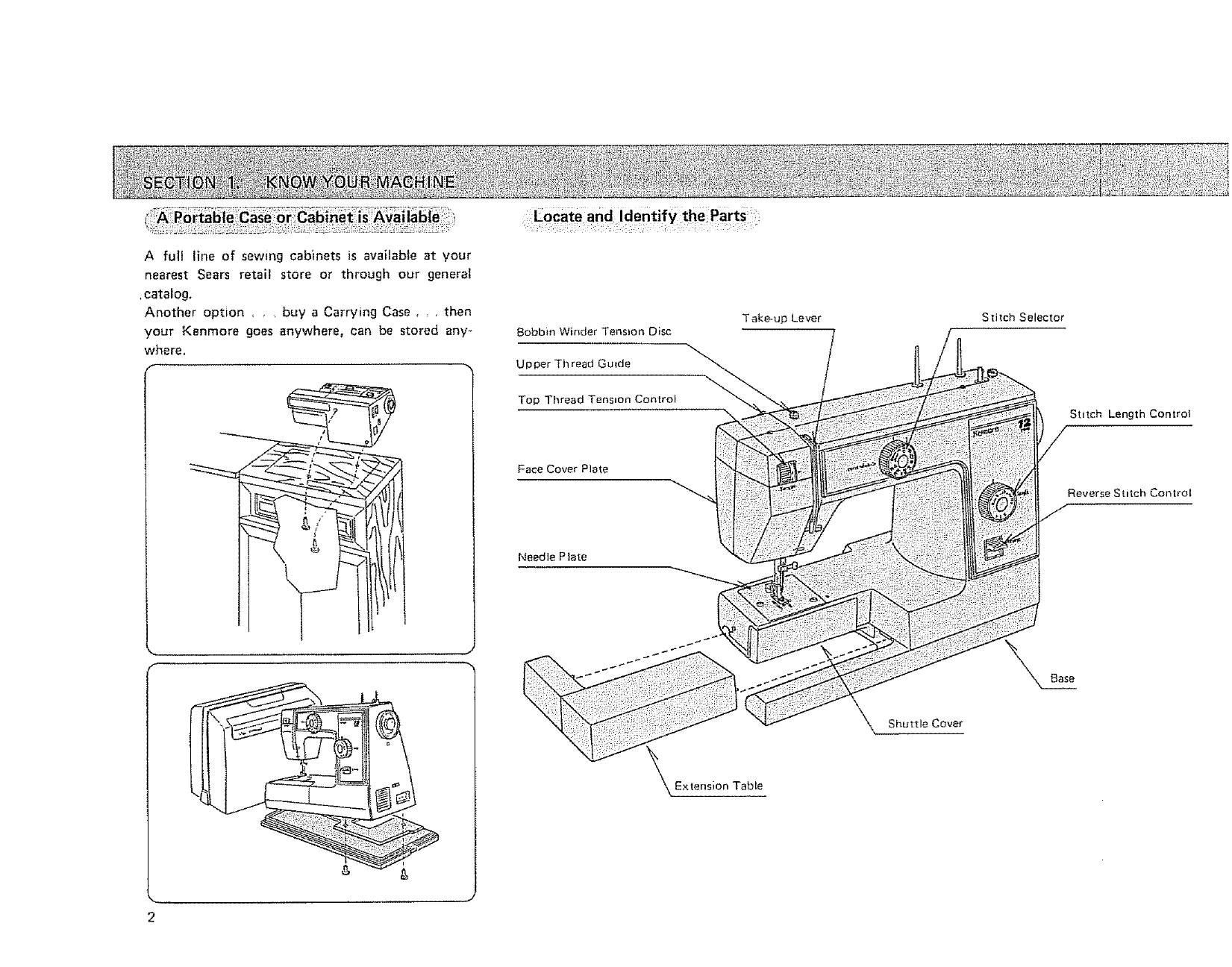 Kenmore 385.1154180, 385.1284180 sewing machine manual Preview image 4