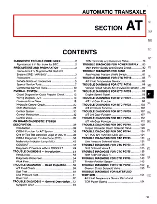 1999 Nissan Sentra SR shop manual Preview image 1