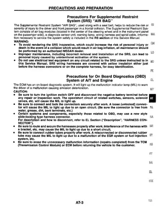 1999 Nissan Sentra SR shop manual Preview image 5