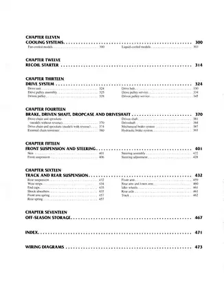 1990-1998 Arctic Cat snowmobile service manual Preview image 4