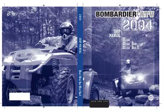 2004 Bombardier DS 650 ATV Shop Manual - Comprehensive Service and Repair Guide