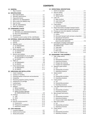 Sharp AL-2030/2040CS/2050CS Service Manual – Essential Guide for Maintenance and Troubleshooting Preview image 4