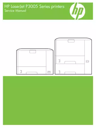 HP LaserJet P3005 monochrome laser printer service manual Preview image 1