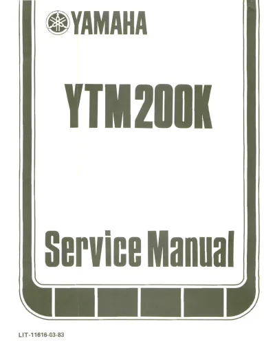 Preview: 1986 Yamaha YTMZ00K Tri-Moto 200 Service Manual (P/N LIT-11616-03-83)