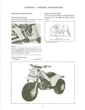 1983-1985 Yamaha Tri-Moto 200, YTM200 service manual Preview image 5