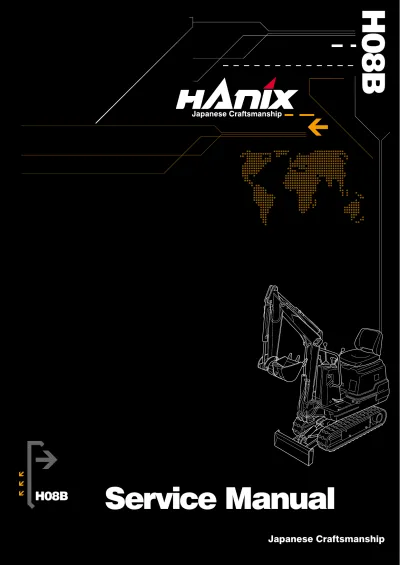 Preview: Hanix H08B Excavator Service Manual & Parts Catalogue