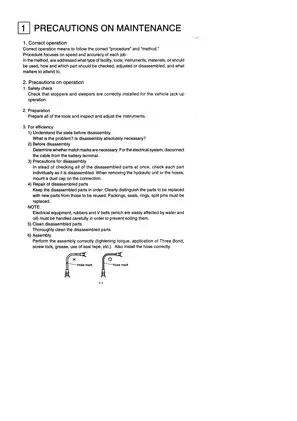 Hanix H08B mini excavator service manual Preview image 5