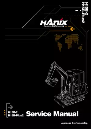 2001-2005 Hanix H15B-2, H15B-Plus 2 mini excavator service manual Preview image 1