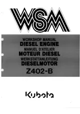 Kubota Z402-B Diesel Engine 1996 Workshop Manual (P/N 97897-01650) – preview page 1