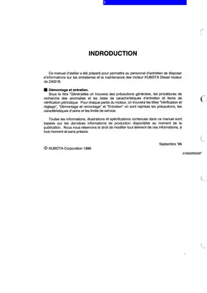 Comprehensive Kubota Z402-B Diesel Engine Workshop Manual Preview image 3