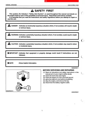 Kubota Z402-B Diesel engine workshop manual Preview image 5