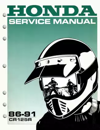 1986-1991 Honda CR125R, CR125 repair and service manual Preview image 1