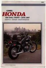 1978–1987 Honda 400, 450 Twins Service Manual (P/N M334, Clymer) – preview page 1