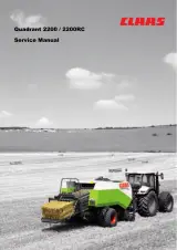 CLAAS Quadant 2200 / 2200RC Combine Harvester  Service & Repair Manual (P/N C4085-91017) – preview page 1