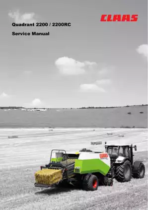CLAAS Quadant 2200/2200RC Baler Repair and Service Manual