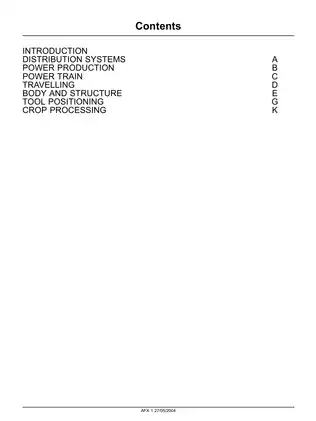 Case IH AFX 8010 combine harvester repair manual Preview image 2