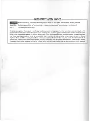 1988-1989 Honda VTR 250 Interceptor service manual Preview image 2