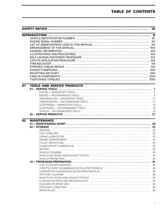 2004 Bombardier REV Series Snowmobile Service Manual Preview image 3