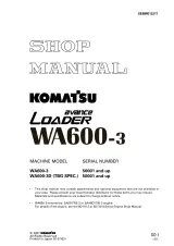 Komatsu WA600-3 & WA600-3D 1994–2003 Wheel Loader Shop Manual (P/N SEBM013217) – preview page 1