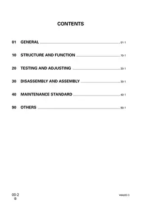 Komatsu WA600-3, WA600-3D Avance wheel loader shop manual Preview image 2