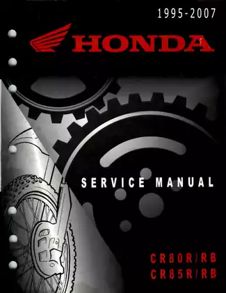 Honda CR80R/RB Service Manual – Repair & Maintenance Guide