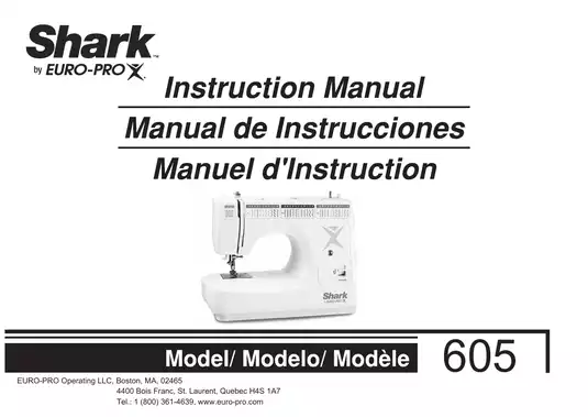 EURO-PRO Sewing Machine User Manual - Comprehensive Guide