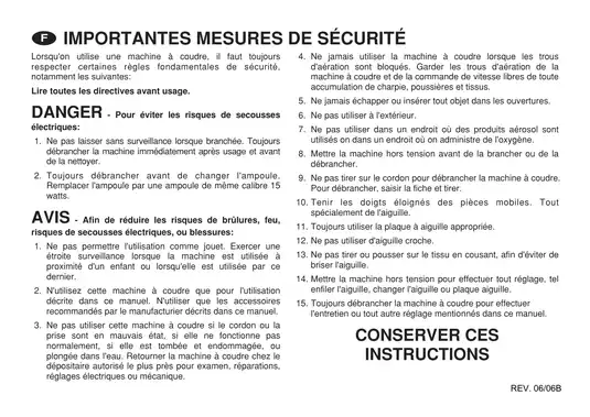 Euro Pro 605 sewing machine instruction manual Preview image 5