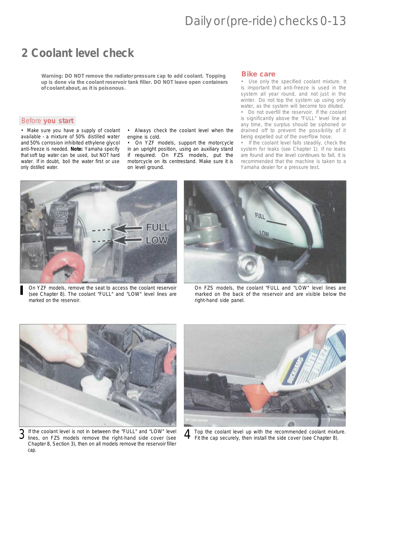 1996-2004 Yamaha YZF-600R Thundercat repair manual Preview image 2