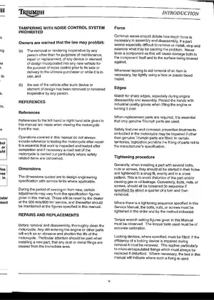 2003-2004 Triumph Daytona 600 service manual Preview image 5