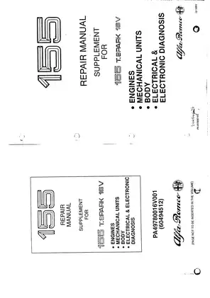 1992-1998 Alfa Romeo 155 repair manual Preview image 2