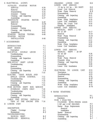 Johnson Evinrude 1.5-40 hp outboards service manual, 1956-70 Preview image 5