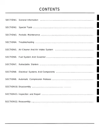 Kohler K91, 141, K161, K181, K241, K301, K321, K341 engines service manuals Preview image 5