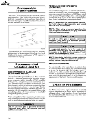 2005 Arctic Cat snowmobile manual Preview image 3