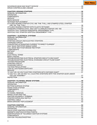 1999-2004 Tecumseh 3-11hp, 4-cycle, L-Head small engine technican´s manual Preview image 3