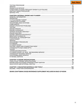 1999-2004 Tecumseh 3-11hp, 4-cycle, L-Head small engine technican´s manual Preview image 4