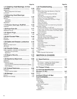 2007 Harley Davidson Softail FLSTSC, FXST, FLSTC, FLSTF, FXSTB, FLSTD, FLSTN, FXSTC service manual Preview image 5