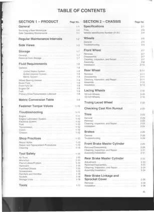 1998 Harley-Davidson XLH Sportster Service Manual Preview image 3