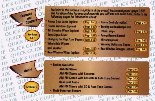 1998 Chevrolet Astro/Safari Owner's Manual PDF Preview image 5