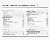 2003 Chevrolet Venture Owner Manual (P/N 10324695) – preview page 2