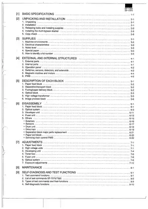 SHARP SF-7320 & SF-7370 Service Manual - Comprehensive Guide for Efficient Maintenance Preview image 3
