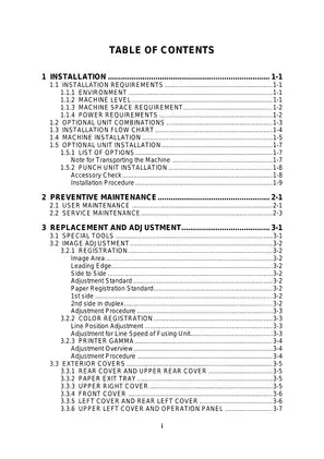 Ricoh Aficio SP C3800 Service Manual - Comprehensive Guide for Troubleshooting and Maintenance Preview image 2