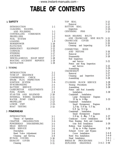 Preview: Johnson Evinrude 48-235hp Outboard Motor 1965–1989 Service & Repair Manual (OEM)